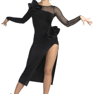 Broadway Frill Dress Black <br/> P19120015-01