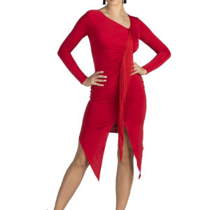 Jackie O Latin Dress Red <br/> P19120019-02