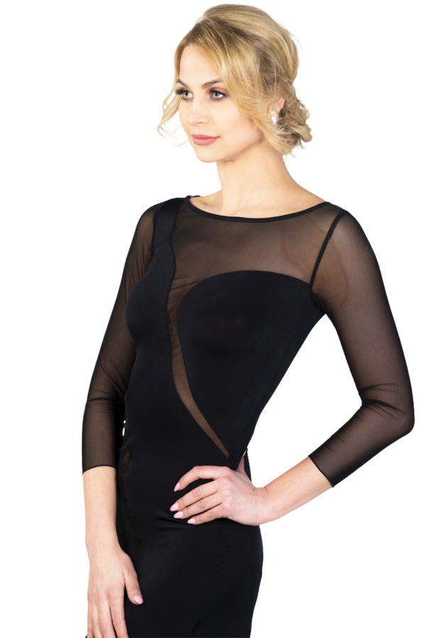 Venice Ballroom Dress Black <br/> P18120006-01