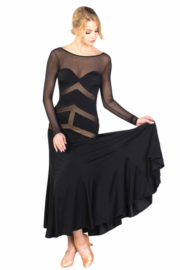Renne Ballroom Dress Black <br/> P18120040-01