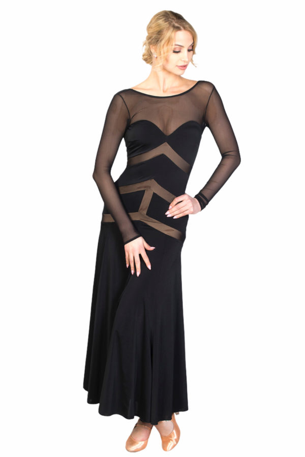 Renne Ballroom Dress Black <br/> P18120040-01
