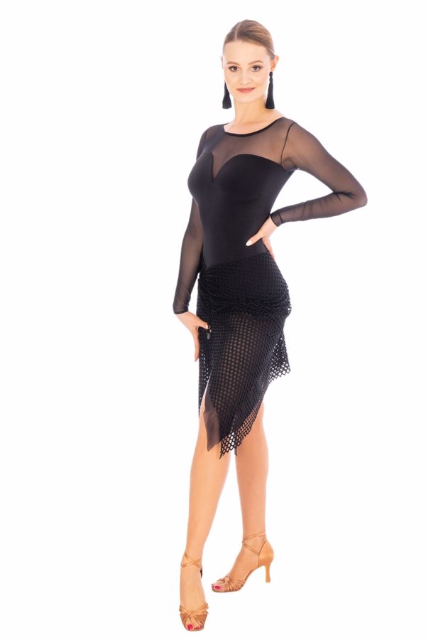 Sofia Latin Dress Black <br/> P20120006-01