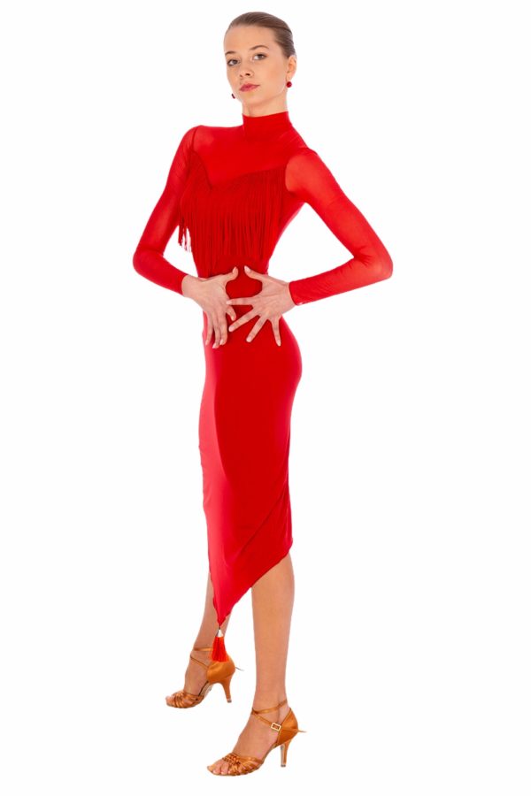 Figaro Latin Dress Red <br/> P20120010-02