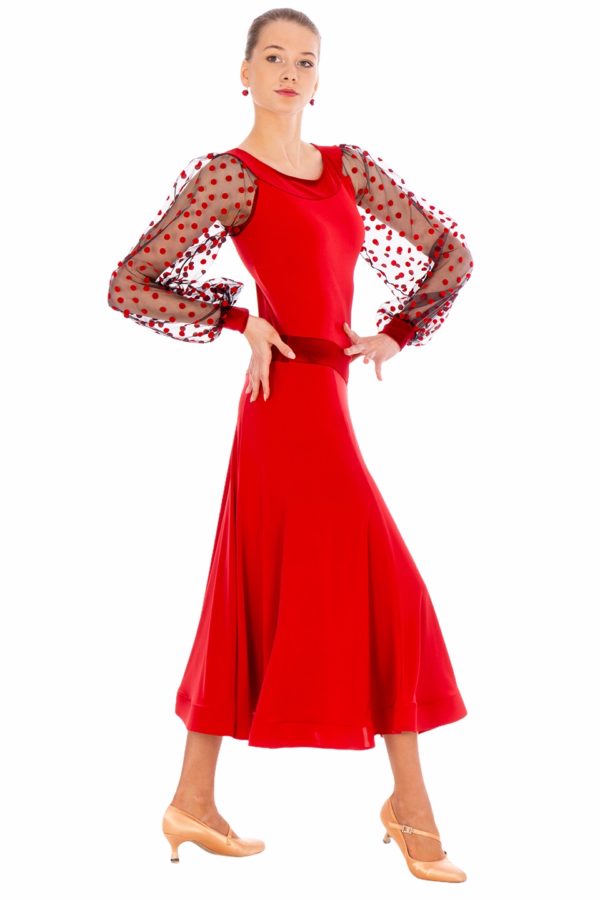 Cannes Ballroom Dress Red <br/> P20120016-02