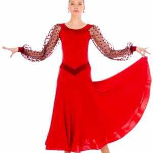 Cannes Ballroom Dress Red <br/> P20120016-02