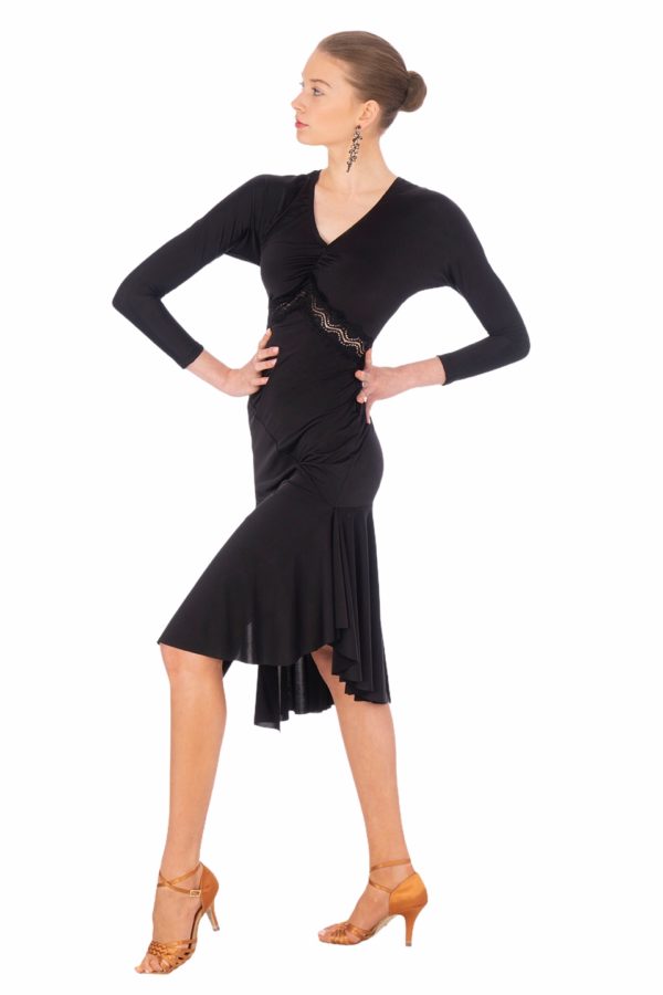 Marlene Latin Dress Black <br/> P20120021-01