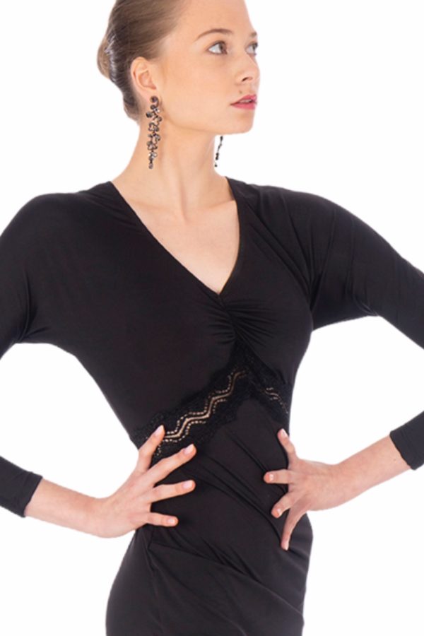 Marlene Latin Dress Black <br/> P20120021-01