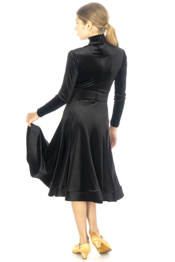 Lorde Ballroom Velvet Skirt Black <br/> G20120012-01