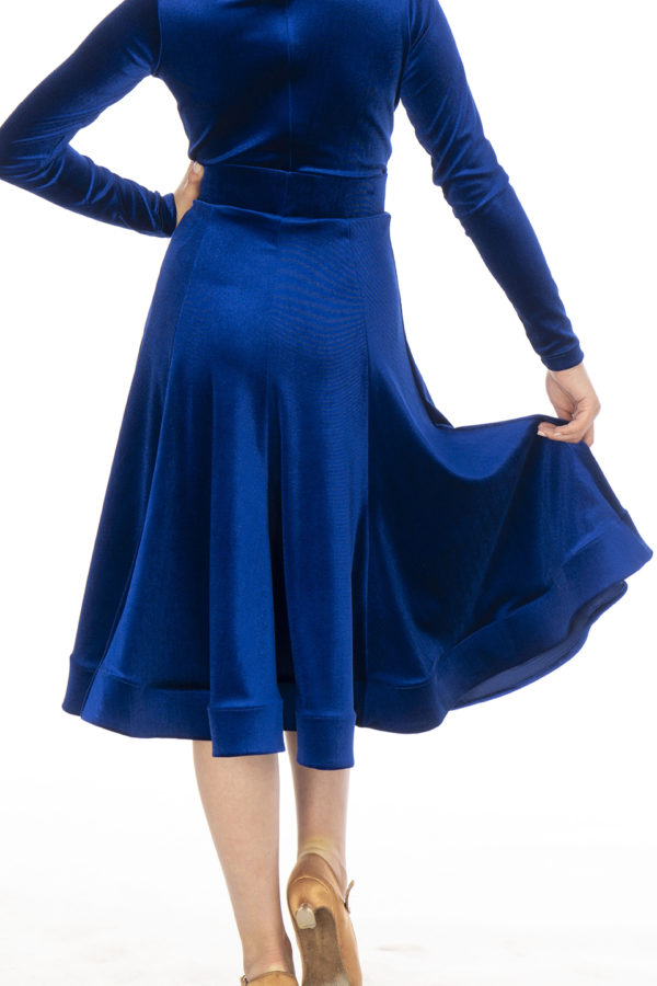 Lorde Ballroom Velvet Skirt Cobalt<br/> G20120012-03