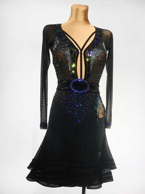 Rainbow Mirror Latin Dress <br/> HC20013