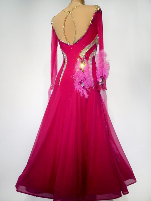 Fushia Blossom Ballroom Dress <br/> HC20013