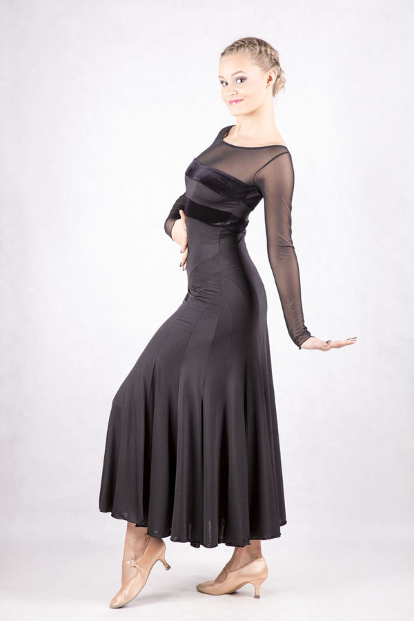 Grace Ballroom Dress Black <br/> P16120020-01