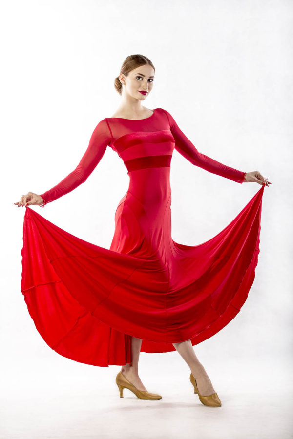 Grace Ballroom Dress Red <br/> P16120020-02