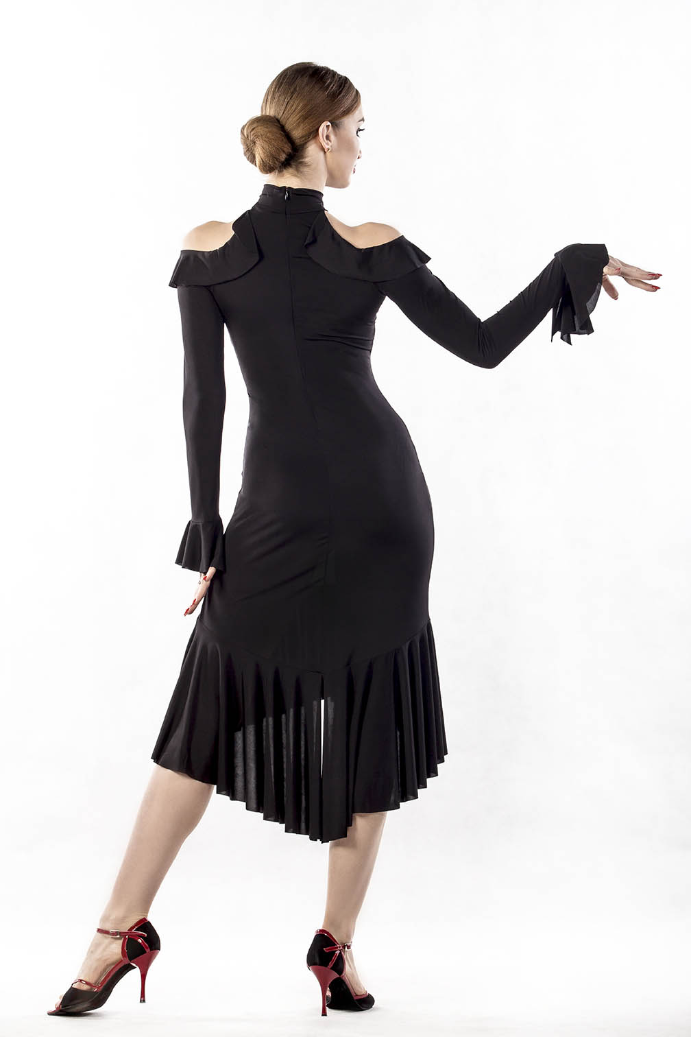 Flamenco Dress Black / P16120026-01 | DANCEBOX