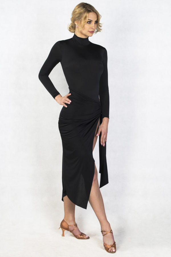 Zeta Latin Dress Black <br/> P18120010-01