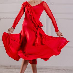 Paloma Ballroom Dress Red <br/> P23120008-02
