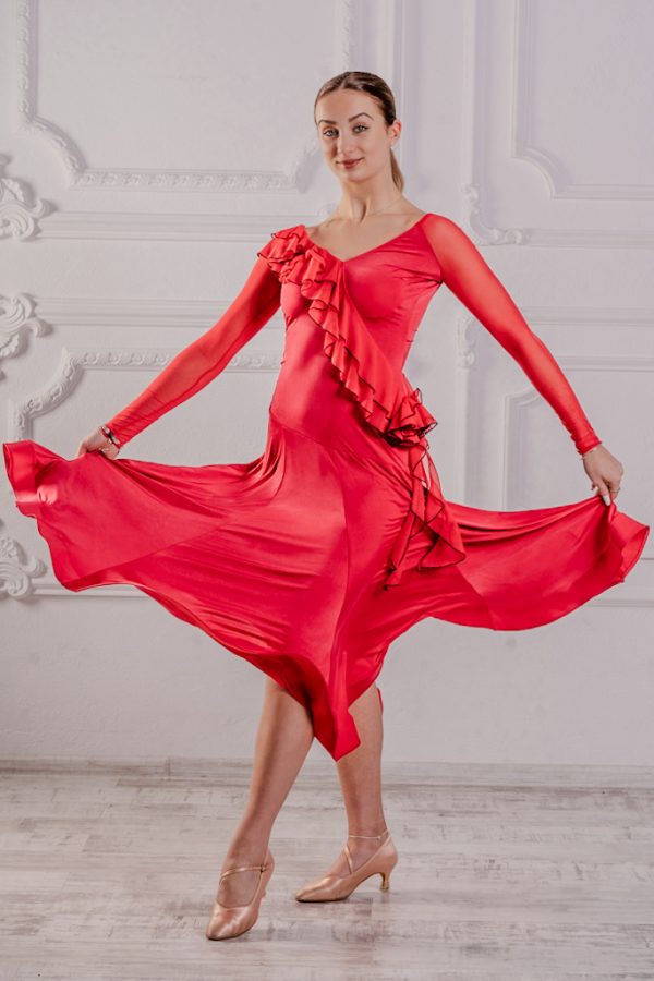 Paloma Ballroom Dress Red <br/> P23120008-02