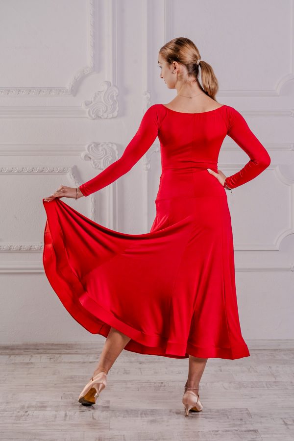 Andrea Ballroom Dress Red <br/> P23120022-02