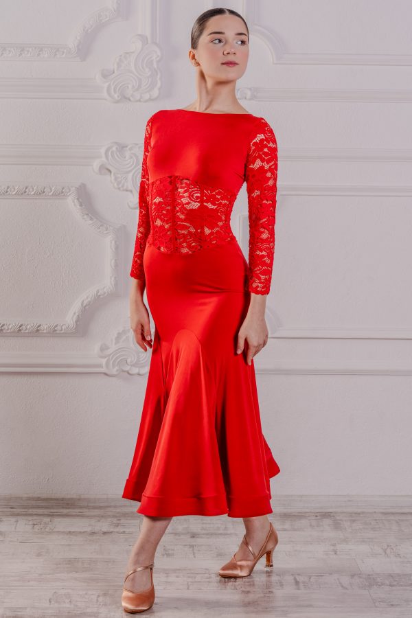 Emma Ballroom Dress Red <br/> P23120024-02