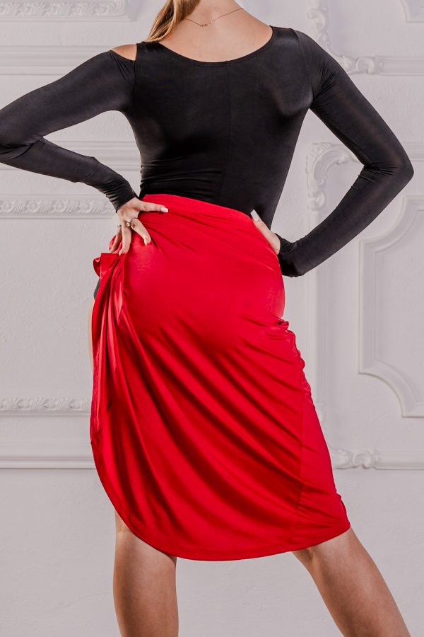 Claudia Latin Skirt Red <br/> P23120021-02