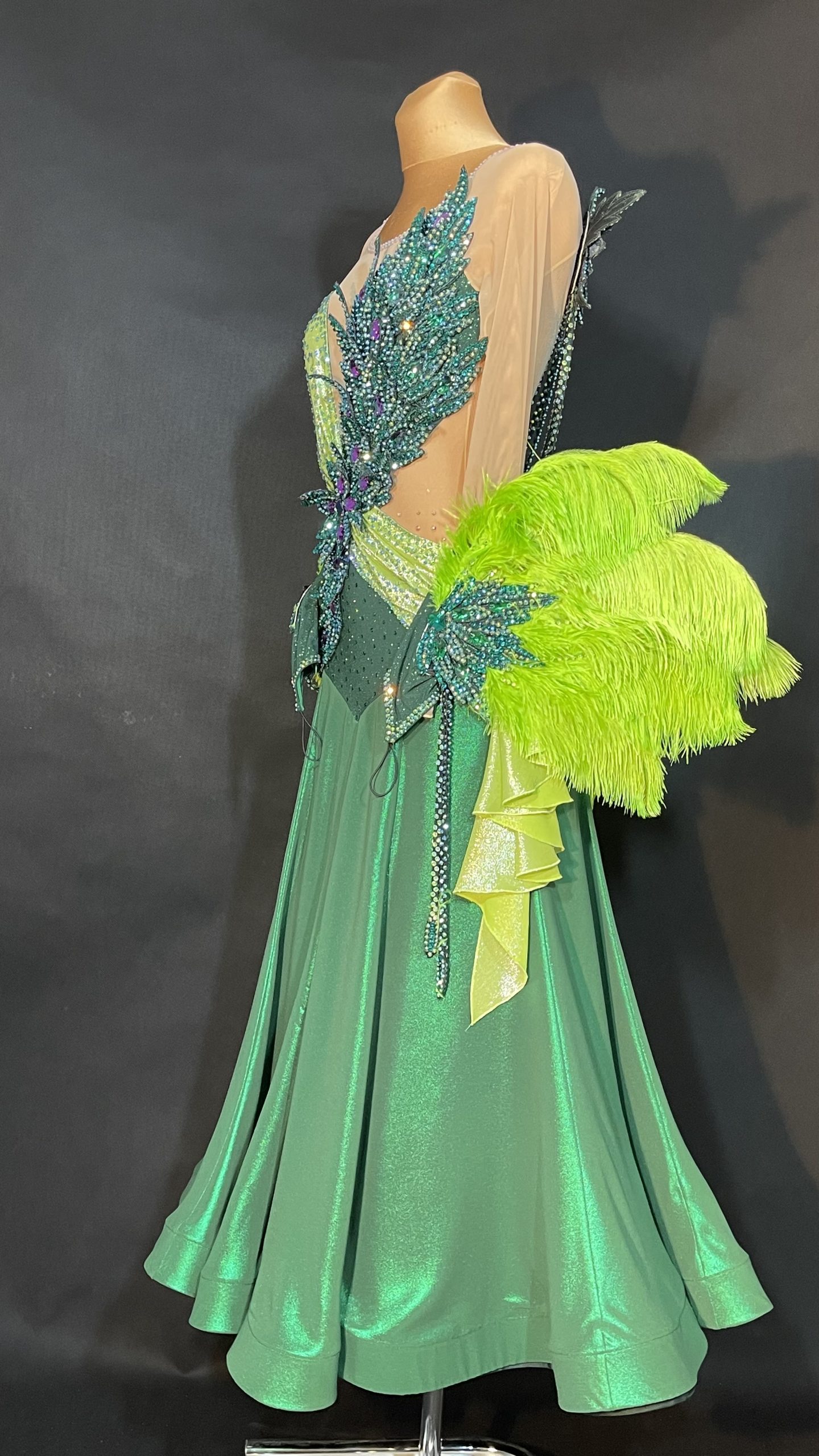 Forest Green Ballroom Dress <br/> HC20038 Forest Green Ballroom Dress / HC20038 - Image 3