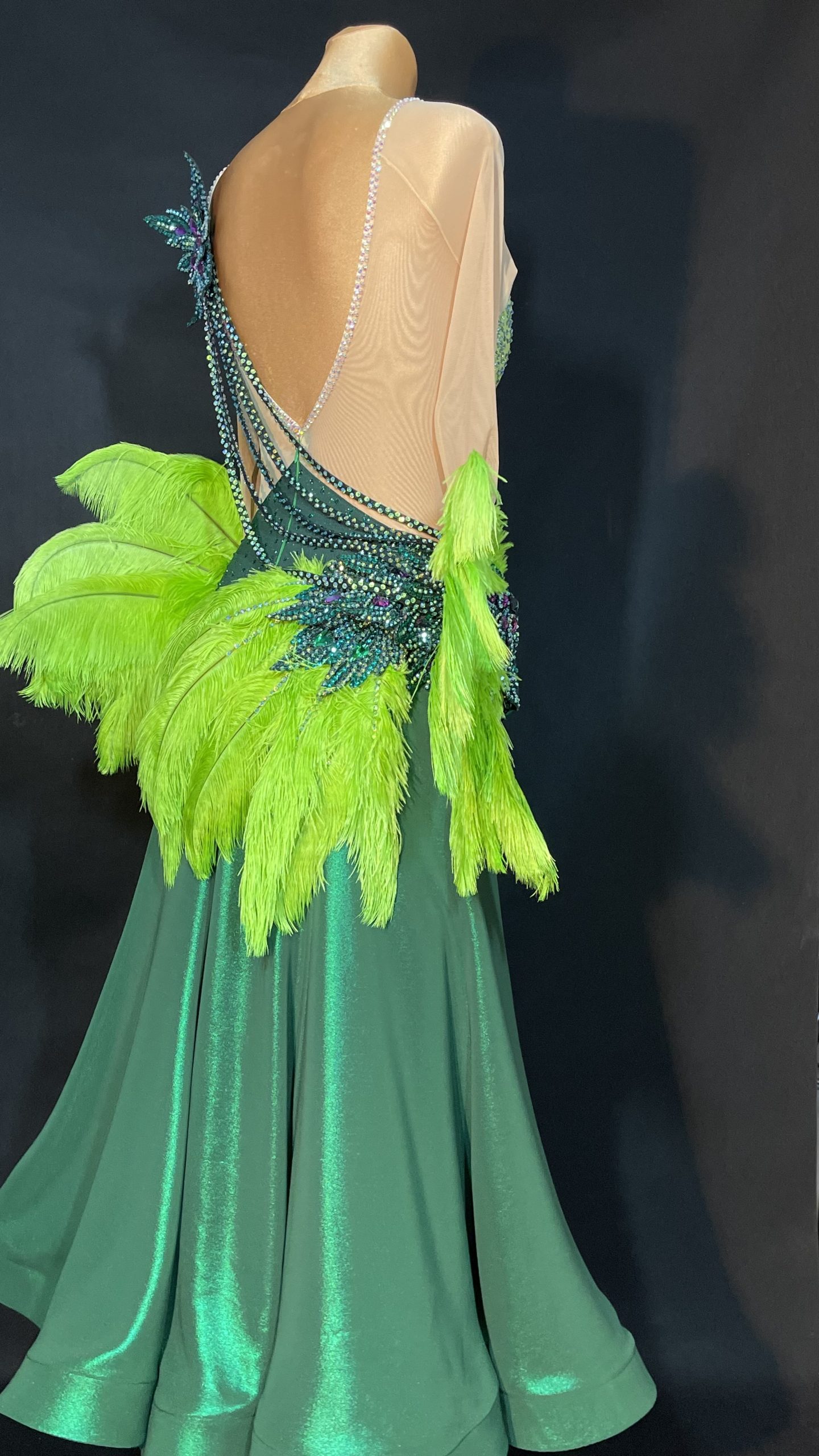 Forest Green Ballroom Dress <br/> HC20038 Forest Green Ballroom Dress / HC20038 - Image 6