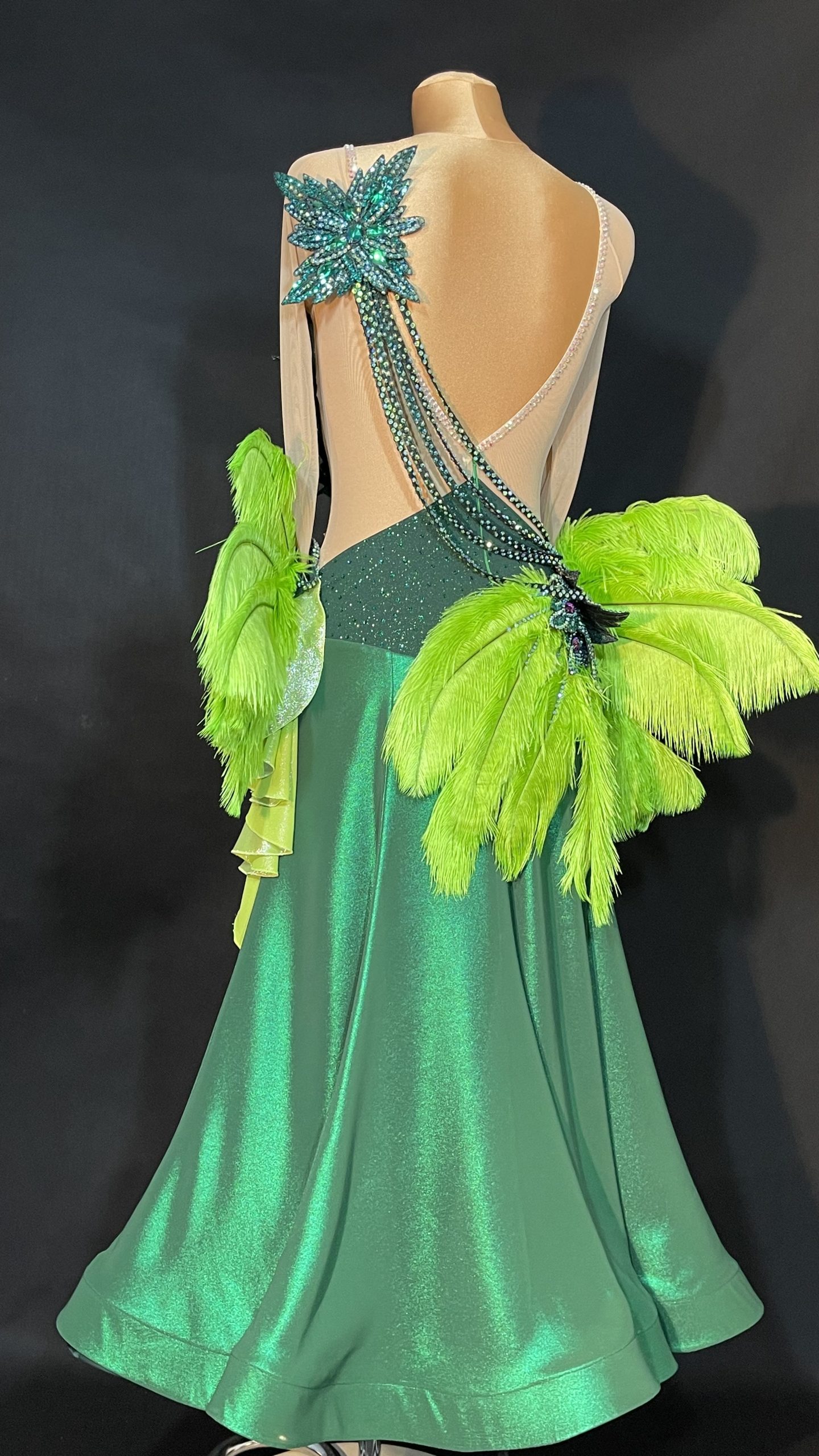 Forest Green Ballroom Dress <br/> HC20038 Forest Green Ballroom Dress / HC20038 - Image 5
