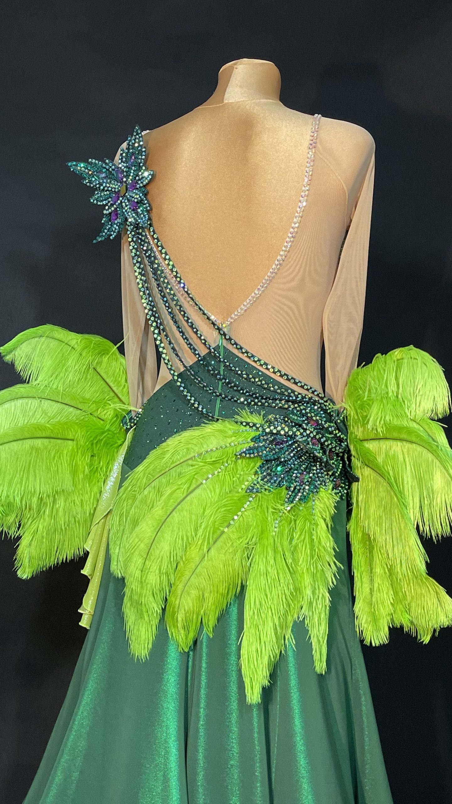 Forest Green Ballroom Dress <br/> HC20038 Forest Green Ballroom Dress / HC20038 - Image 4