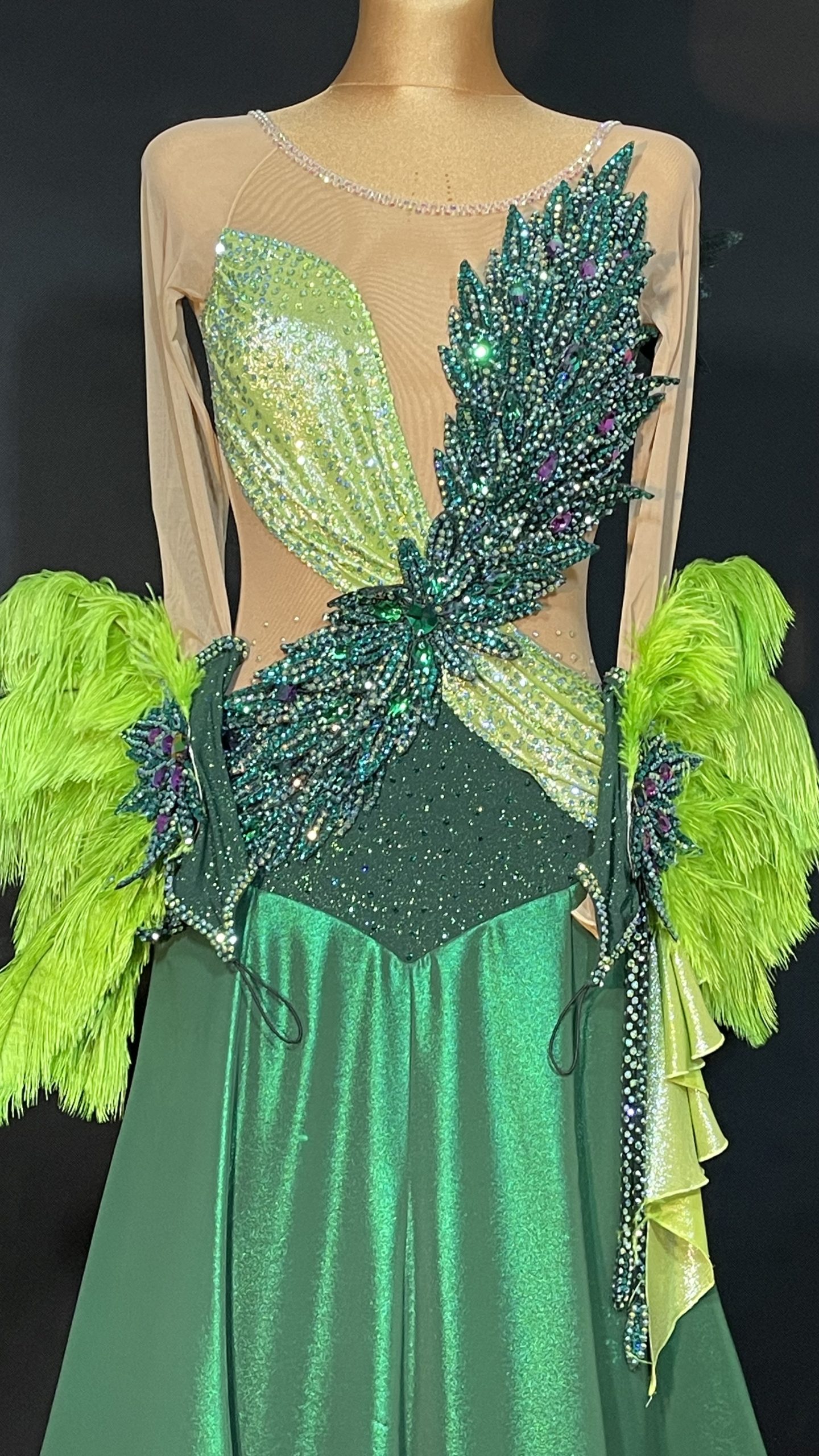 Forest Green Ballroom Dress <br/> HC20038 Forest Green Ballroom Dress / HC20038 - Image 7